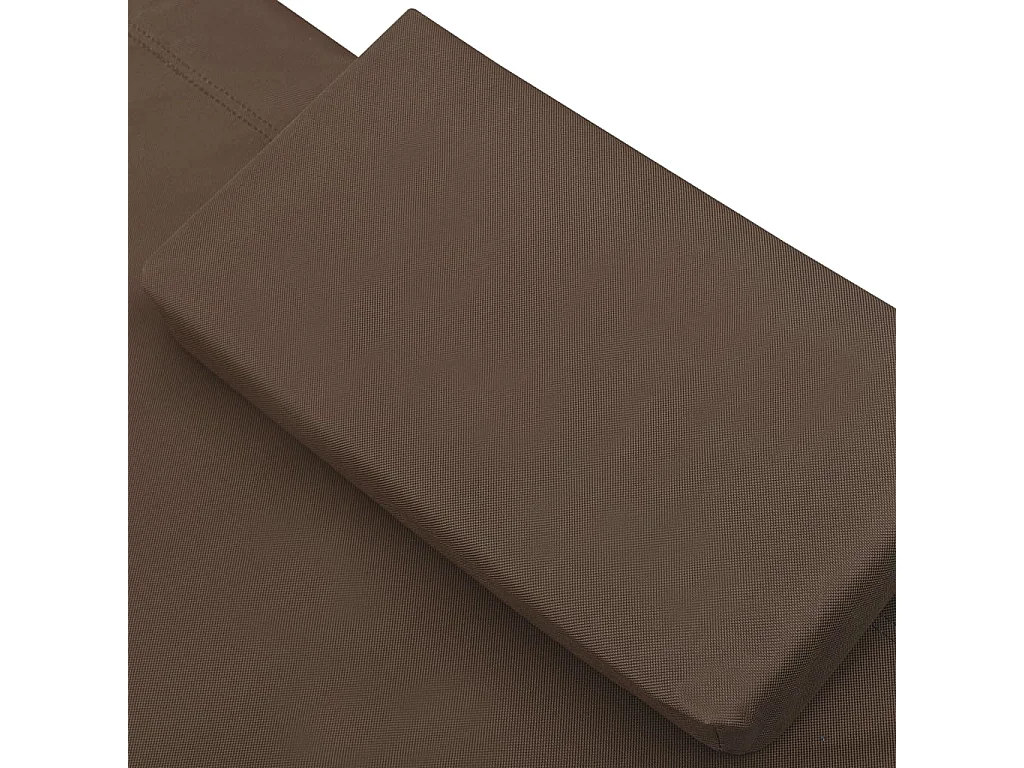 Lit de jardin Marron 200x90 cm Acier