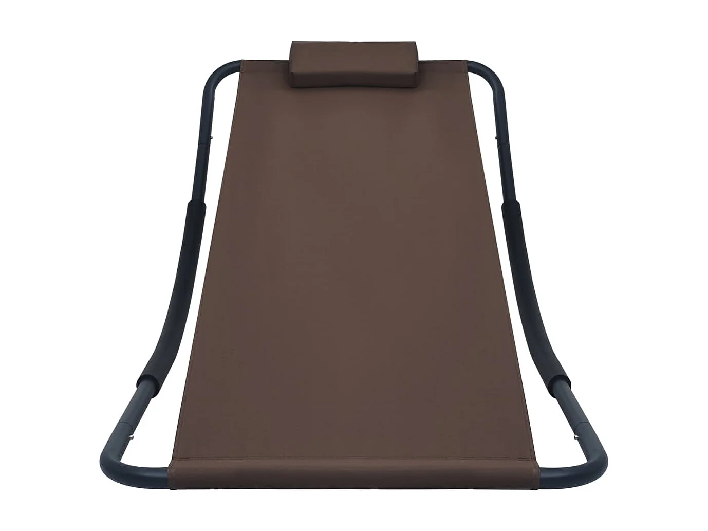 Lit de jardin Marron 200x90 cm Acier