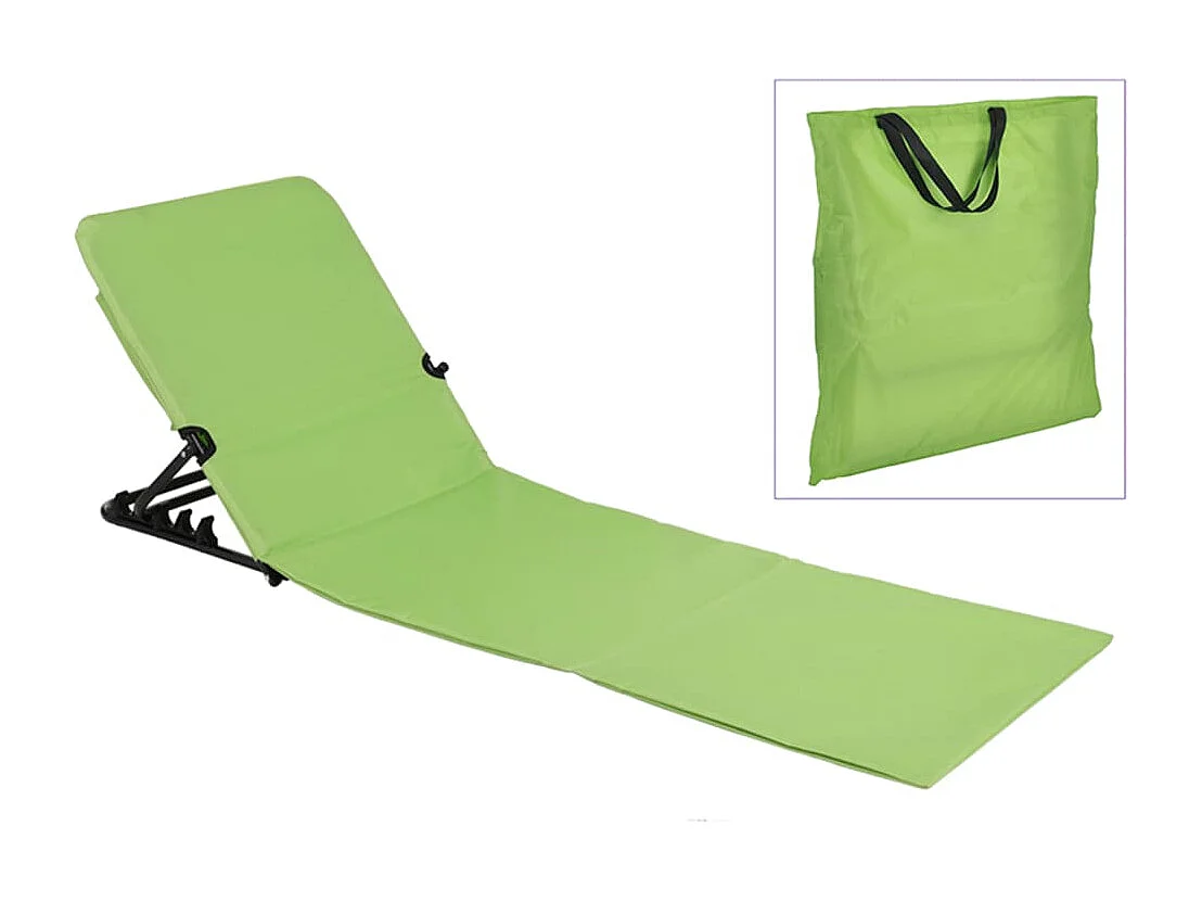 Chaise tapis de plage pliable PVC Vert