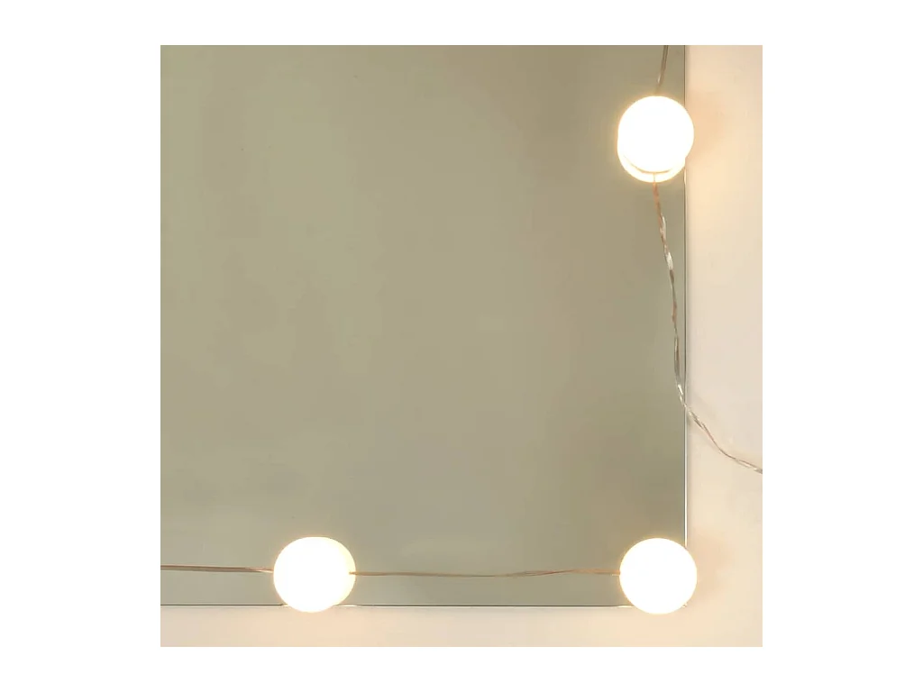 Coiffeuse avec LED Chêne marron 60x40x140 cm