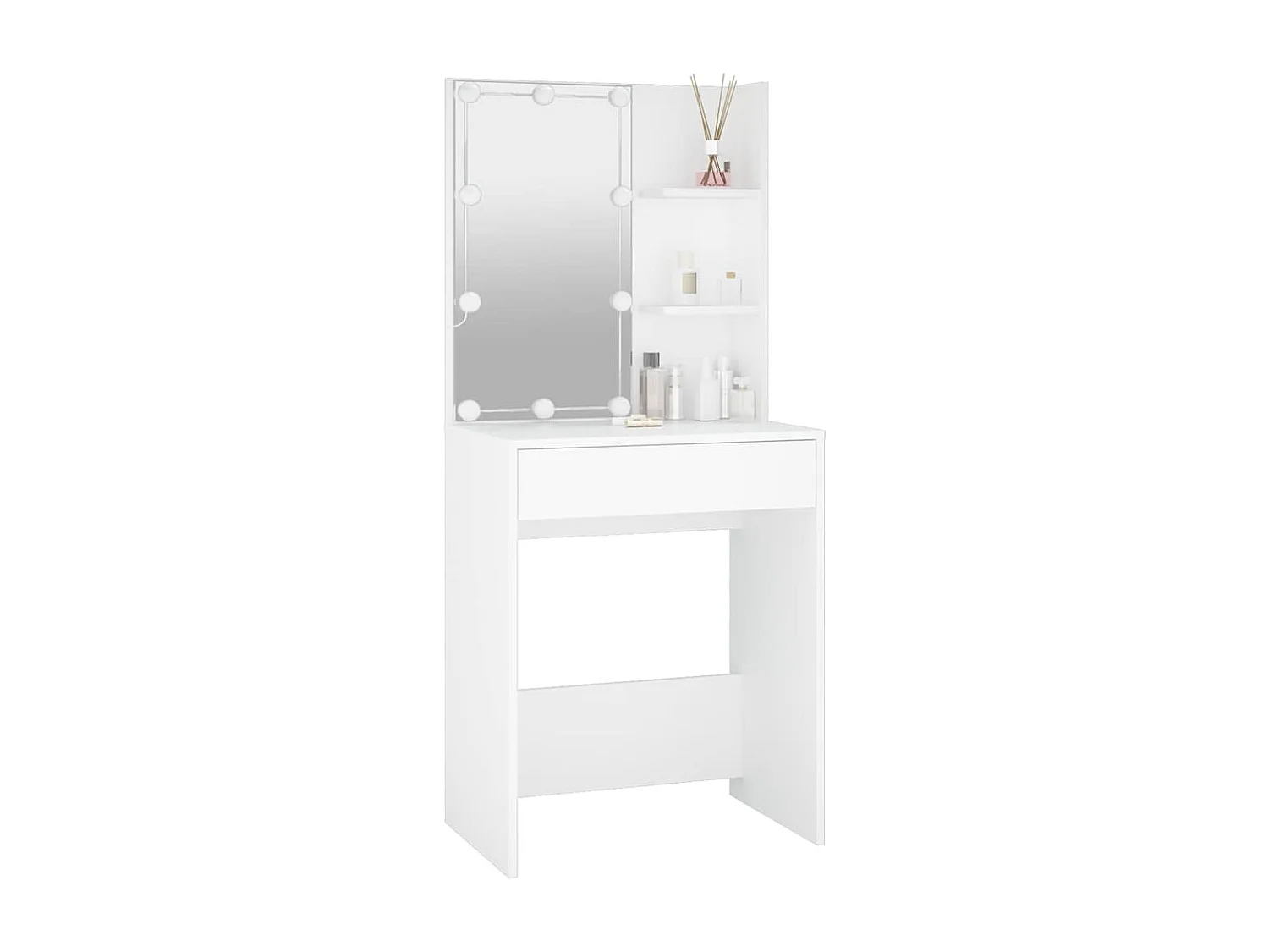 Coiffeuse avec LED blanc 60x40x140 cm