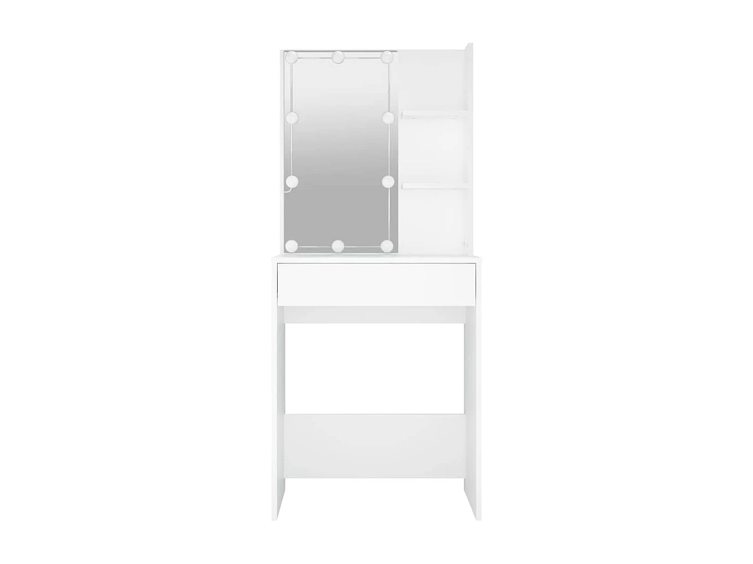Coiffeuse avec LED blanc 60x40x140 cm