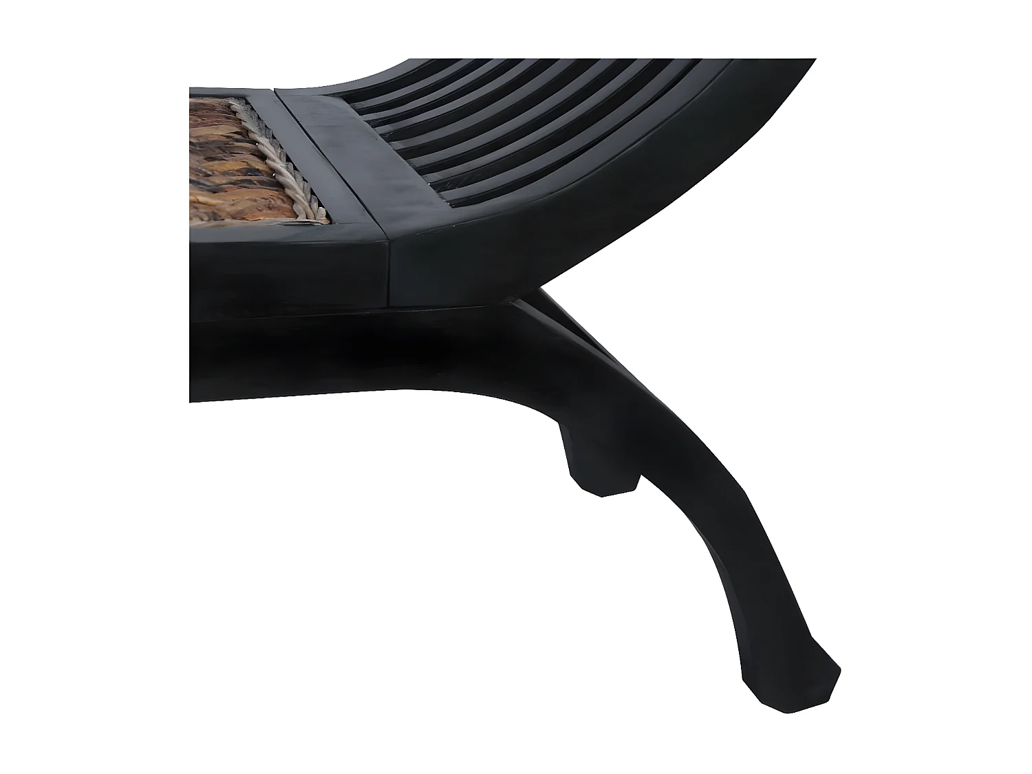 Banco de abacÃ¡ marrÃ³n oscuro 120 cm