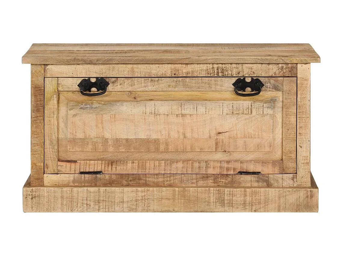 Schoenenopbergbank 85x40x45 cm massief mangohout