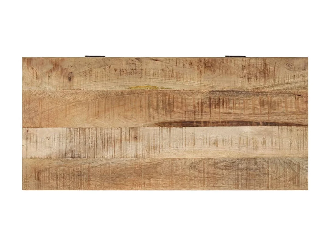 Schoenenopbergbank 85x40x45 cm massief mangohout