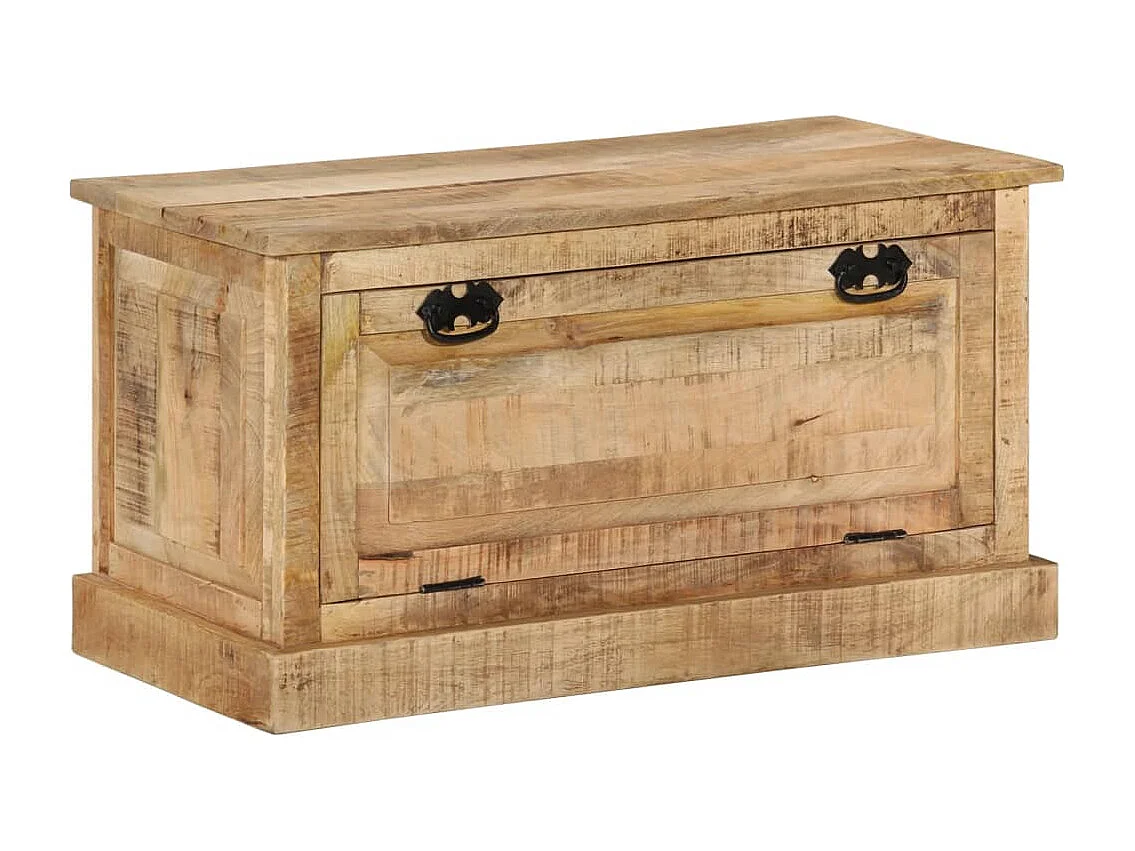 Schoenenopbergbank 85x40x45 cm massief mangohout