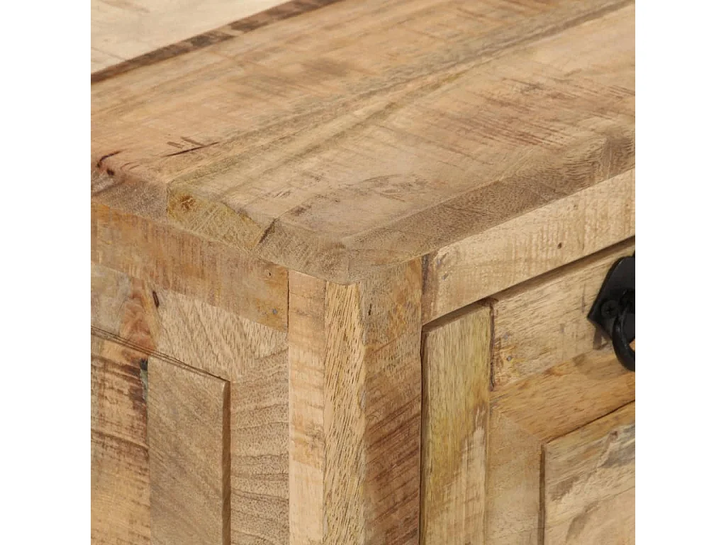 Schoenenopbergbank 85x40x45 cm massief mangohout