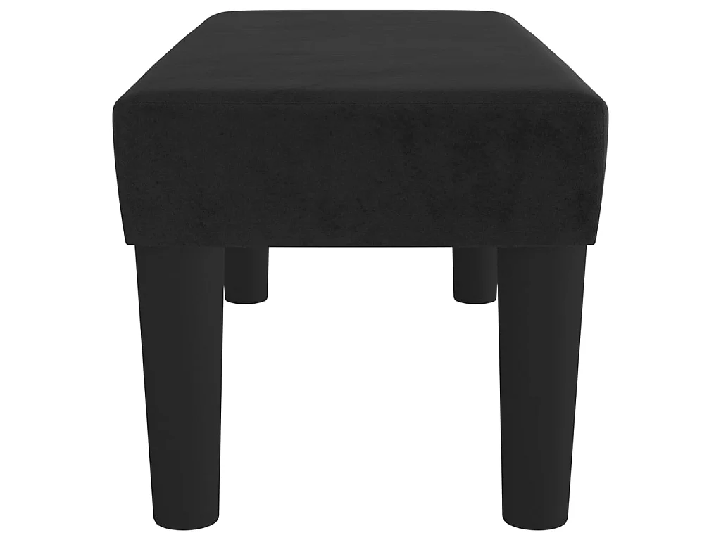 Banc Noir 70x30x30 cm Velours