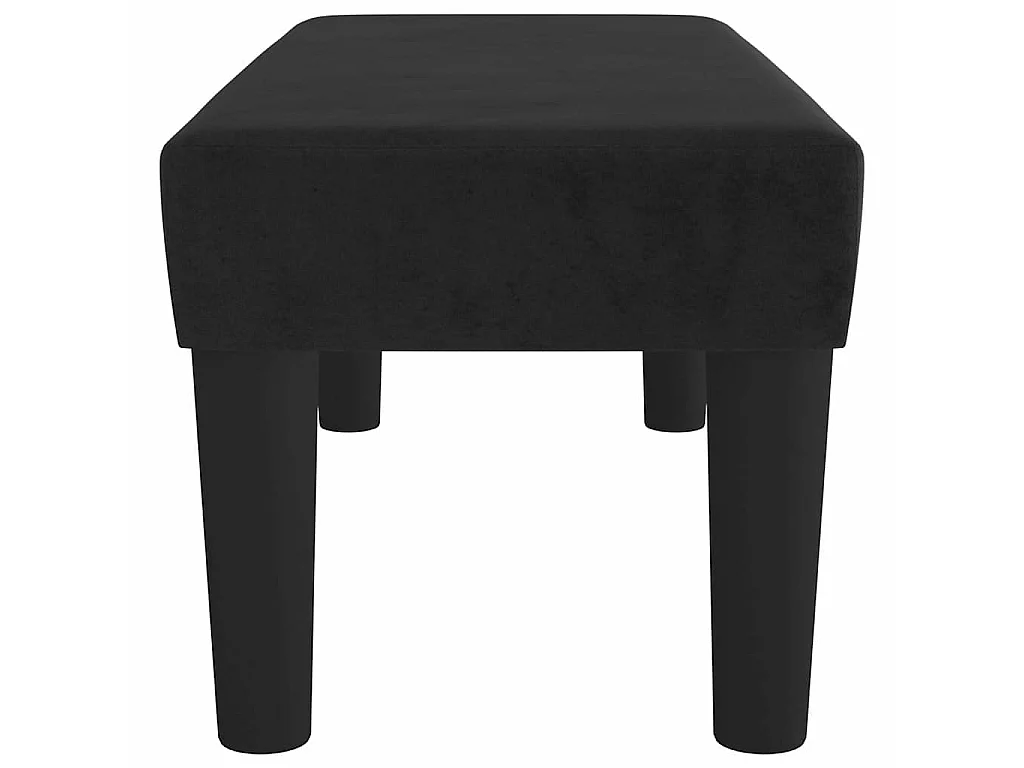 Banc Noir 70x30x30 cm Velours