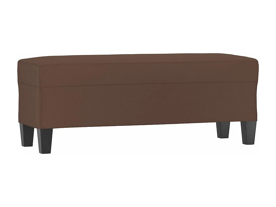 Banc Marron 100x35x41 cm Similicuir