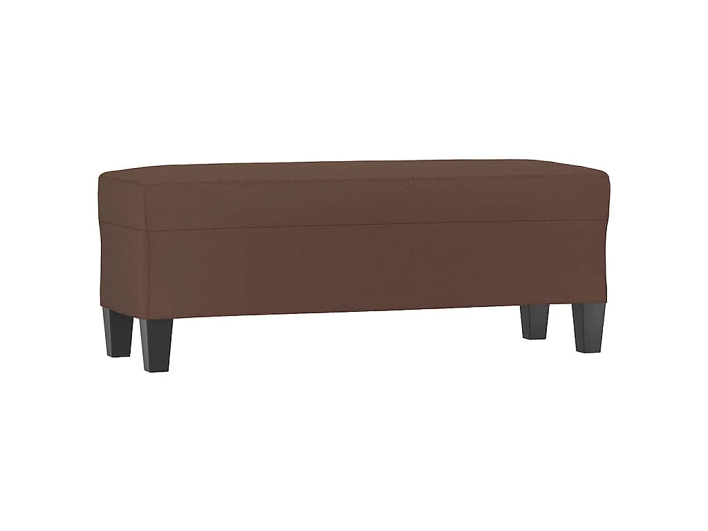 Banc Marron 100x35x41 cm Similicuir