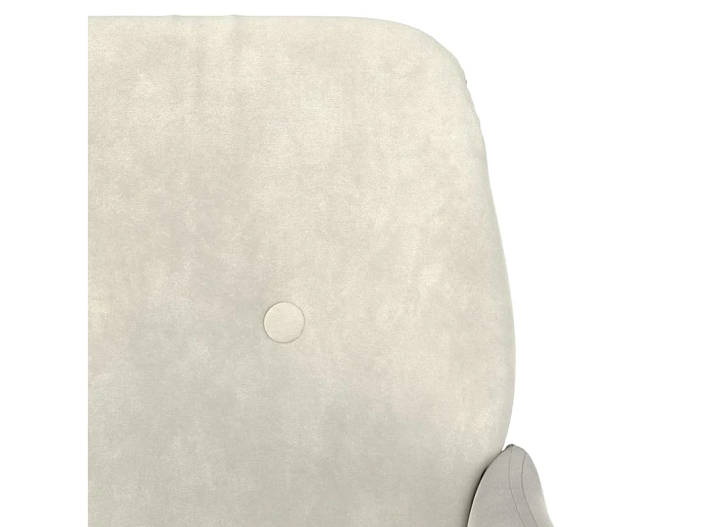 Banc Crème 108x79x79 cm Velours