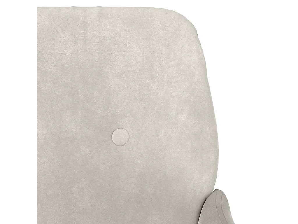 Banco 108x79x79 cm veludo cor creme