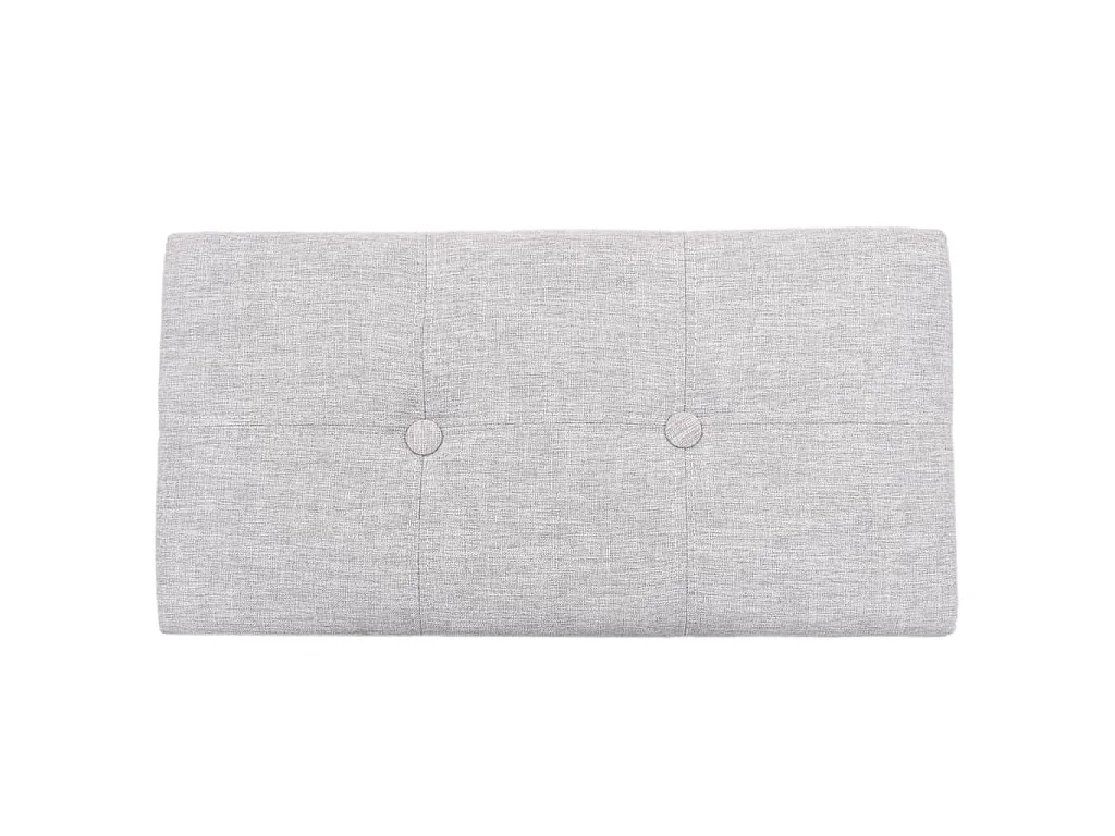 Banc avec 2 poufs Jacinthe d'eau Gris