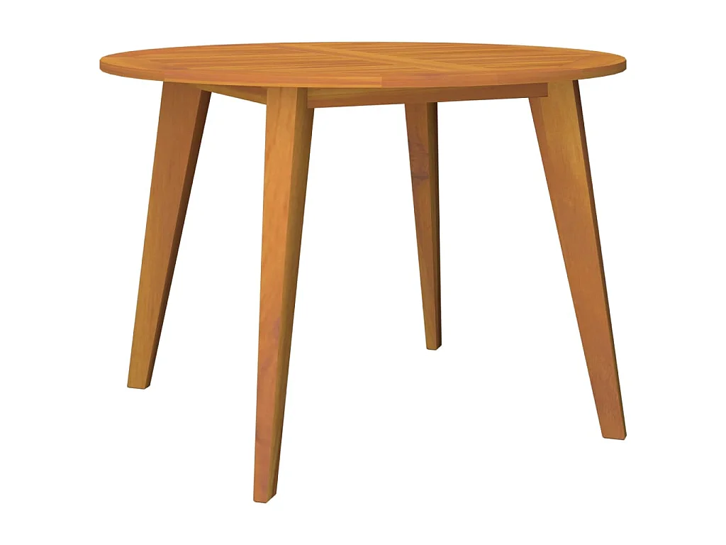Tavolo da Giardino Ø110x75 cm in Legno Massello di Acacia