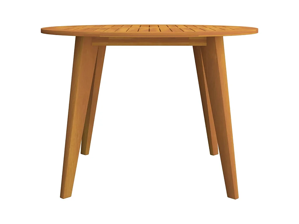 Tavolo da Giardino Ø110x75 cm in Legno Massello di Acacia