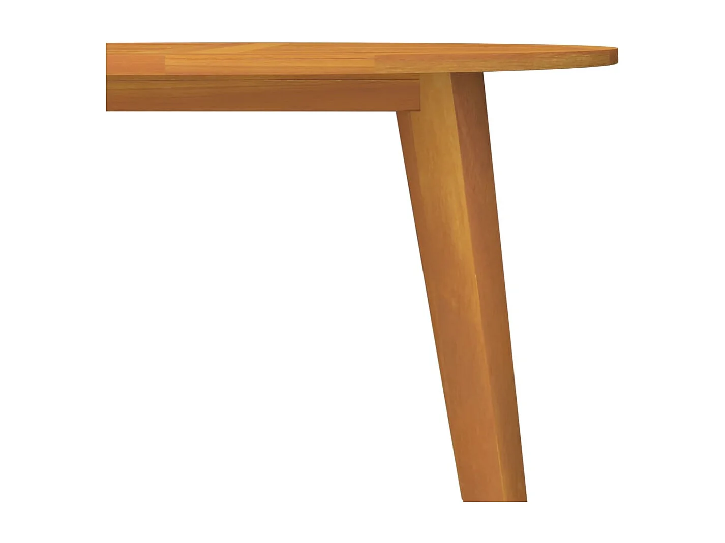 Tavolo da Giardino Ø110x75 cm in Legno Massello di Acacia