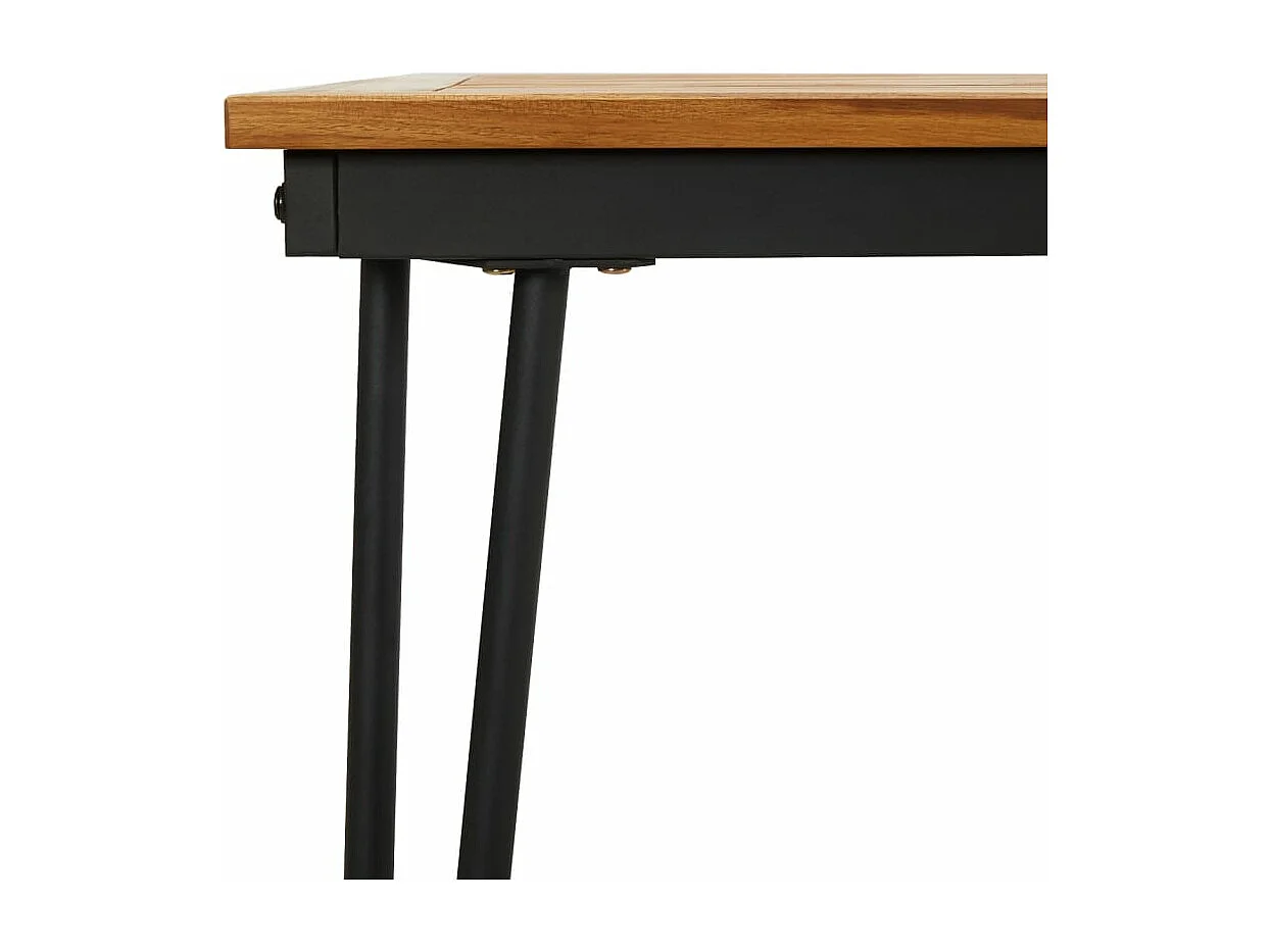 Mesa jardim c/ pernas estilo grampo 180x90x75 cm acácia maciça