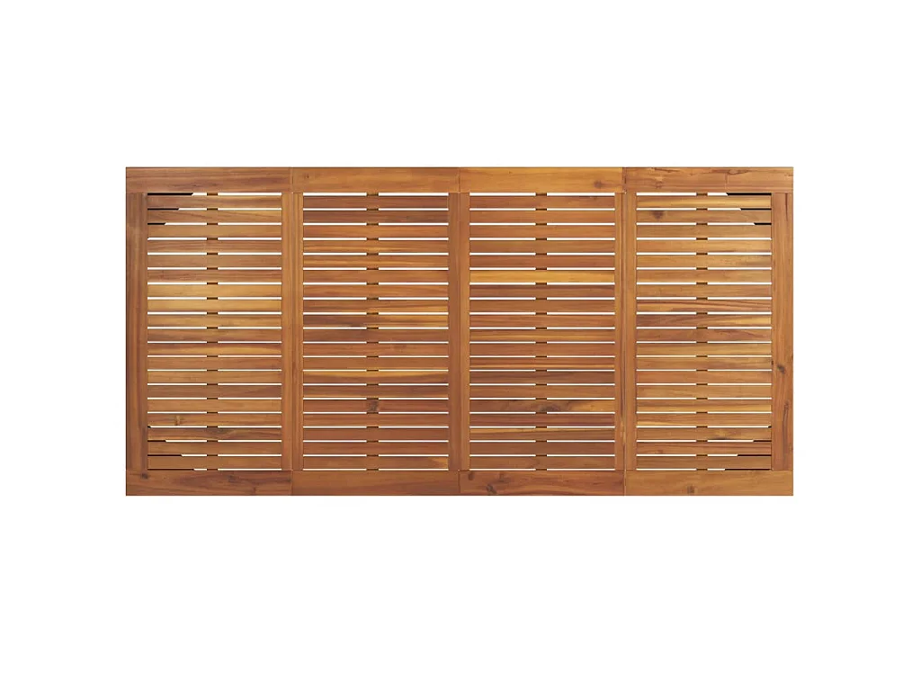 Tavolo Giardino con Gambe Forcella 180x90x75 cm Massello Acacia