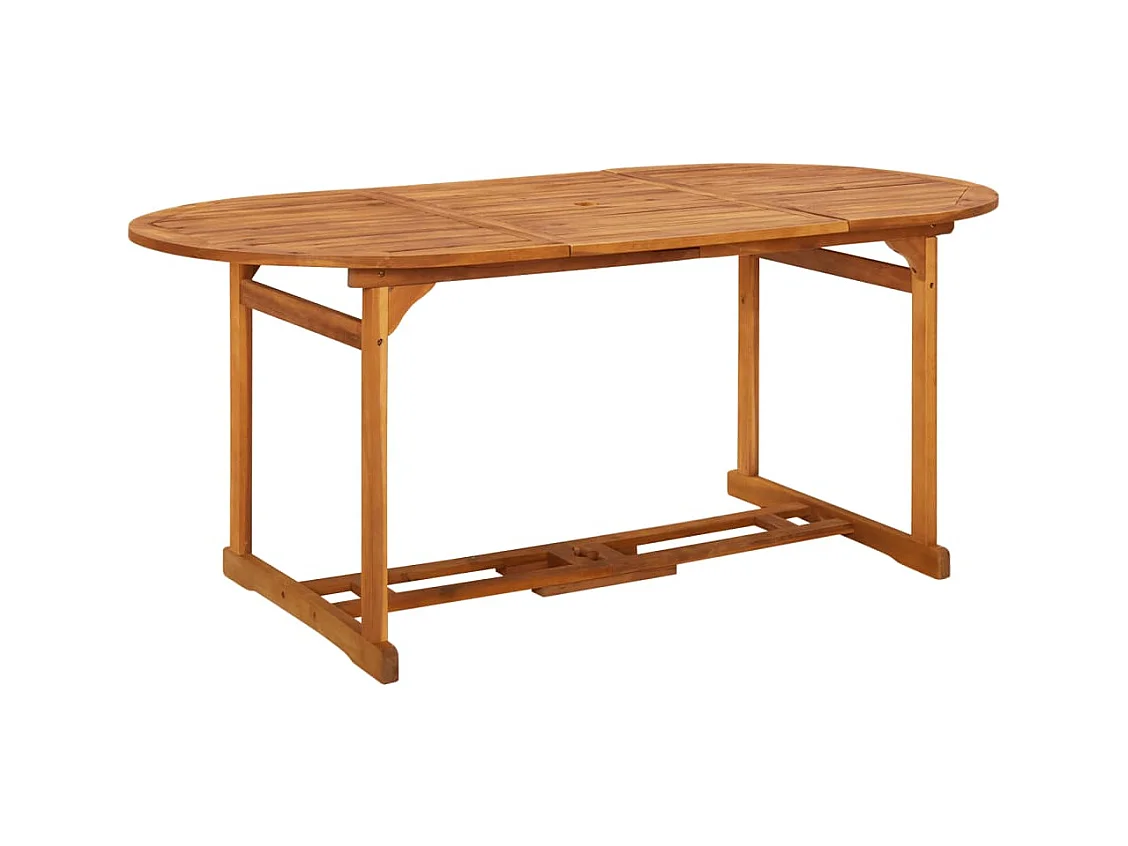 Table à dîner de jardin 180x90x75 cm Bois d'acacia solide