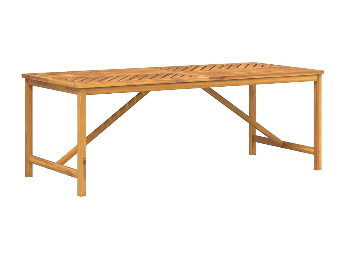 Table à manger de jardin 200x90x74 cm bois d'acacia solide