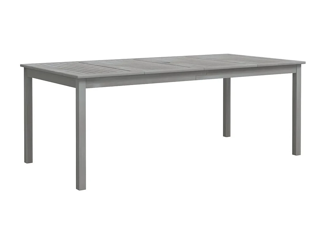 Tuintafel 200x100x75 cm massief acaciahout grijs