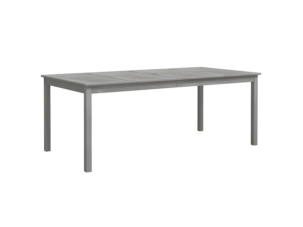 Table de jardin Gris 200x100x75 cm Bois d'acacia solide