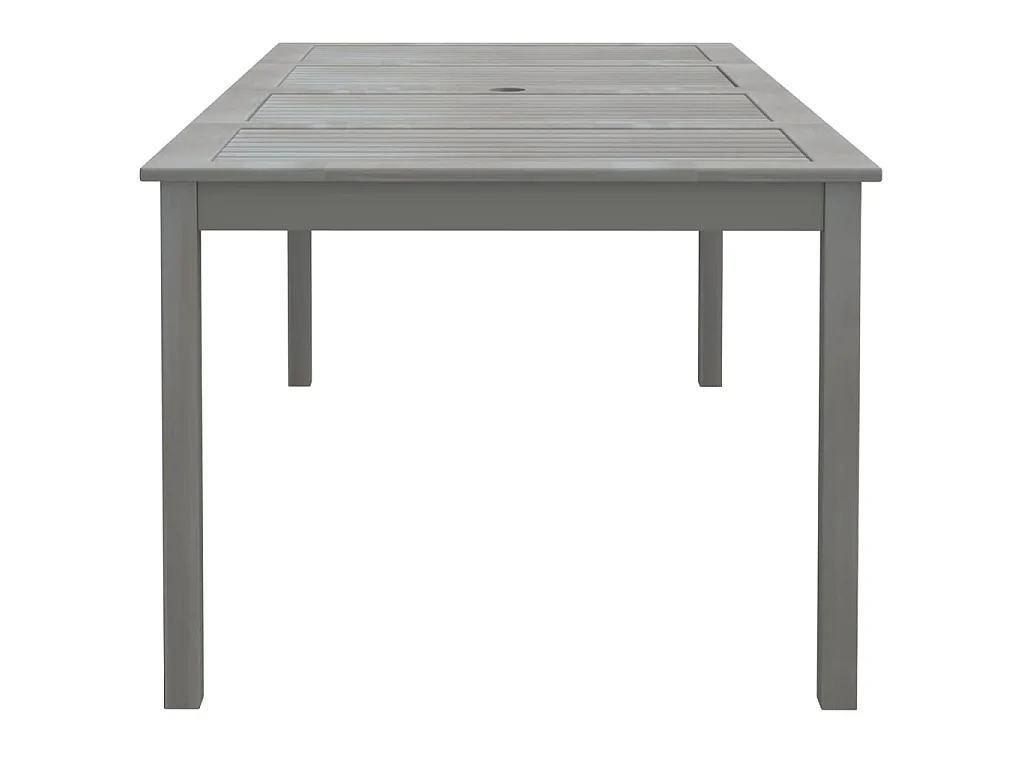 Table de jardin Gris 200x100x75 cm Bois d'acacia solide