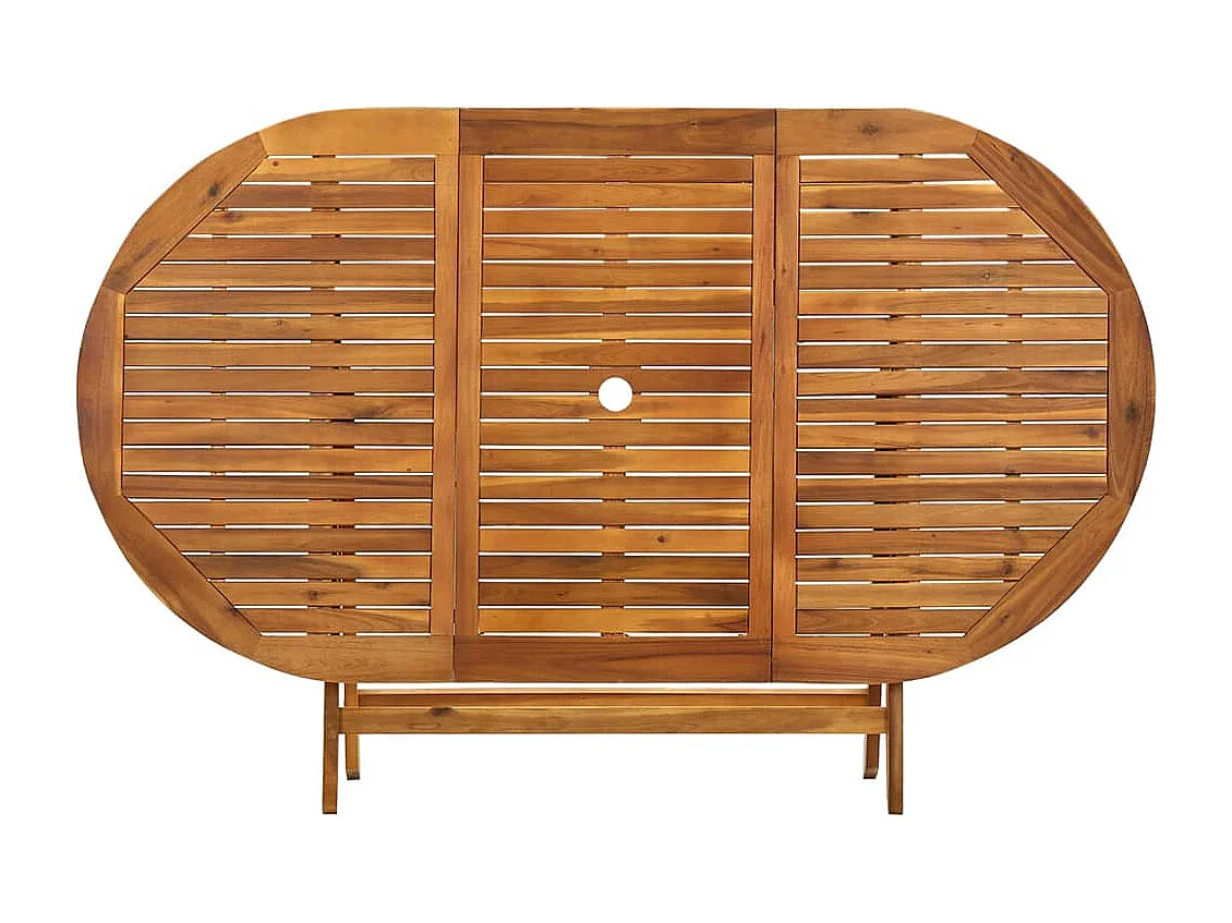 Tuintafel inklapbaar 160x85x75 cm massief acaciahout