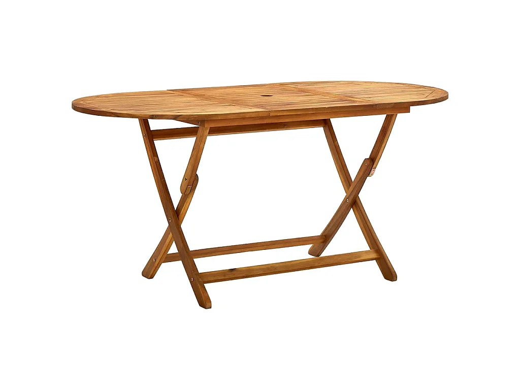 Tuintafel inklapbaar 160x85x75 cm massief acaciahout