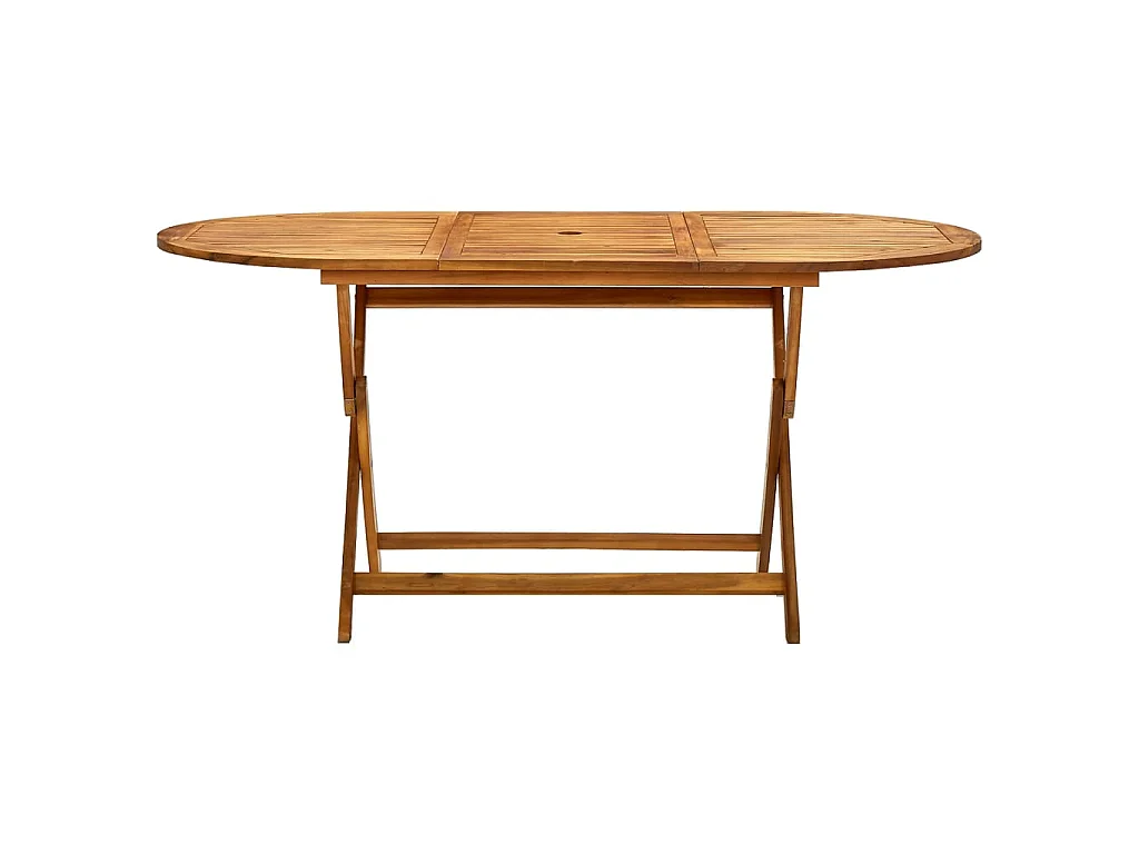 Tuintafel inklapbaar 160x85x75 cm massief acaciahout