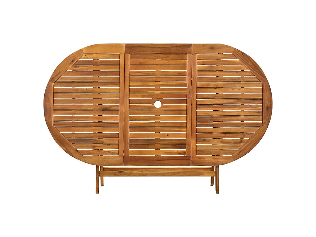 Tuintafel inklapbaar 160x85x75 cm massief acaciahout