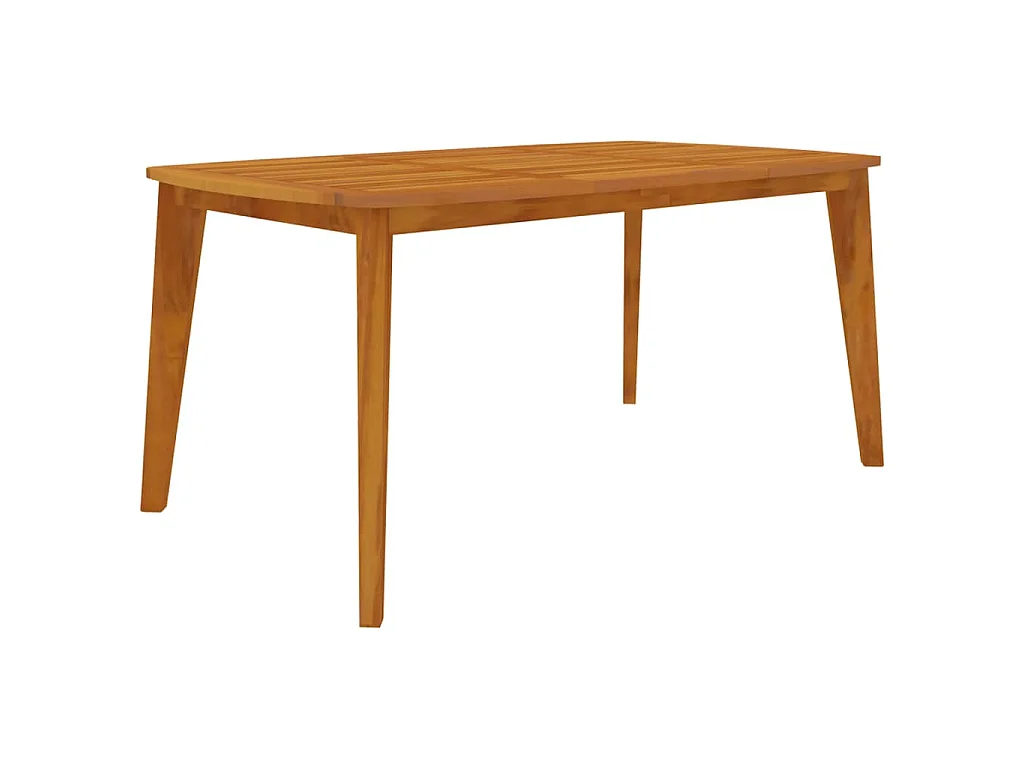 Tavolo da Giardino 160x90x75 cm Legno Massello Di Acacia