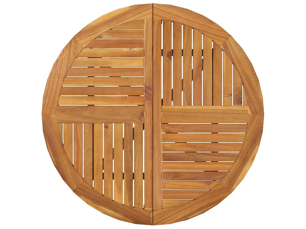 Mesa de jardín madera maciza de acacia Ø85 cm