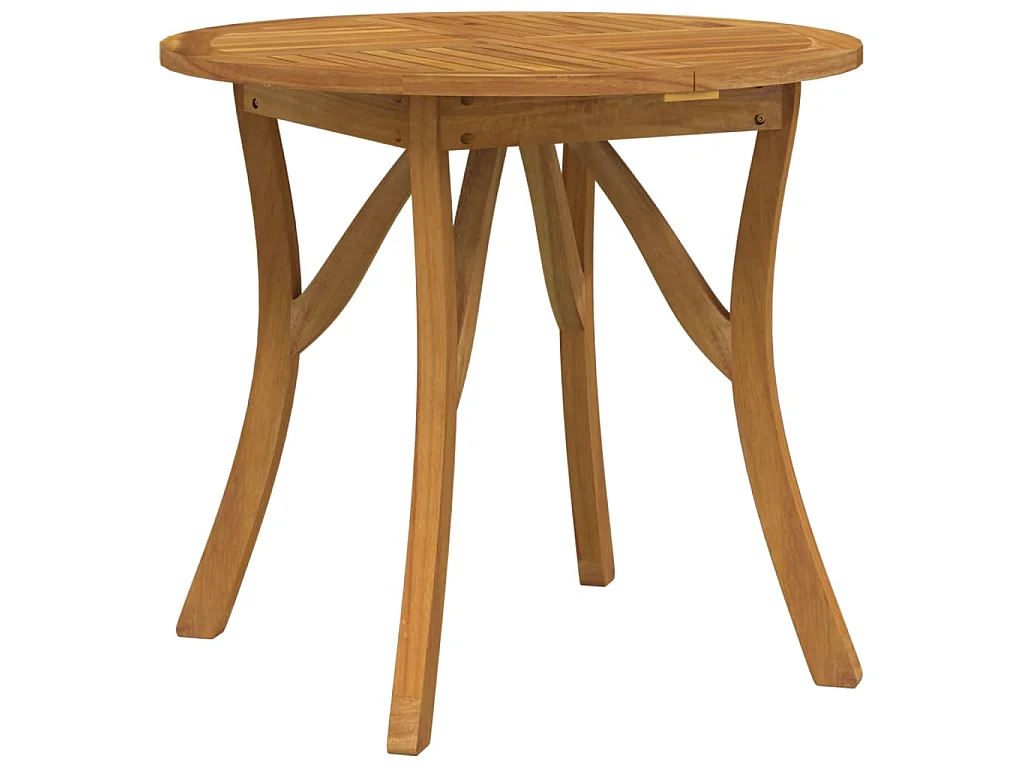 Mesa de jardín madera maciza de acacia Ø85 cm