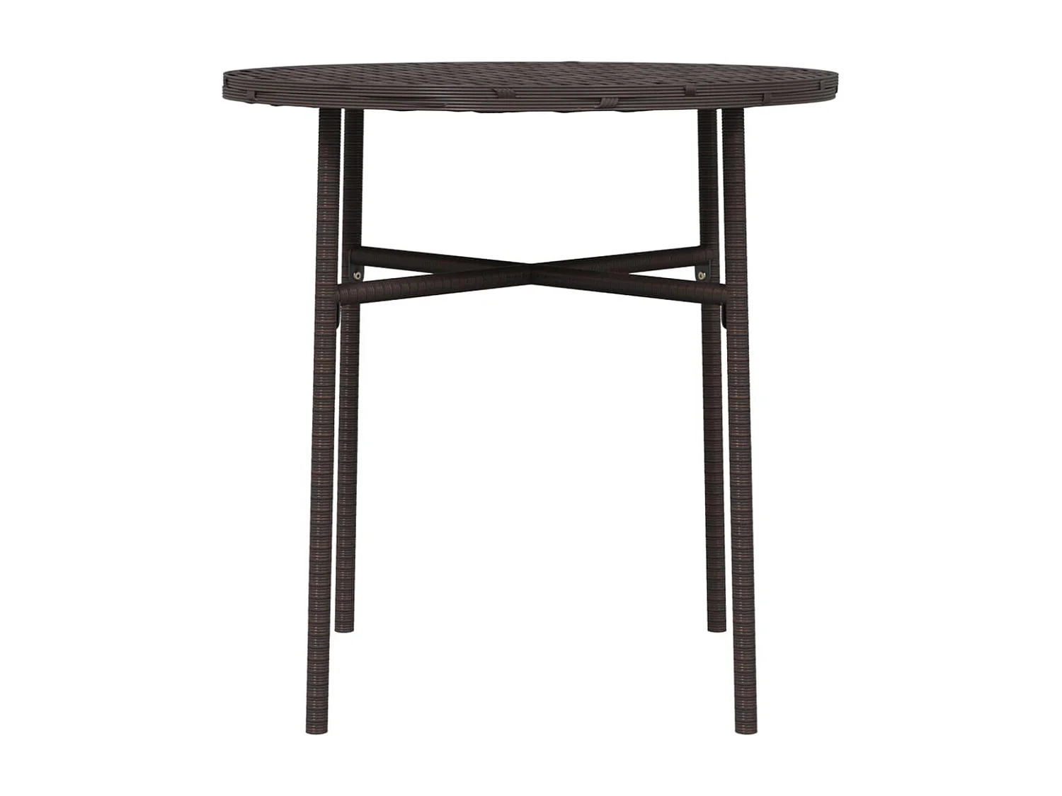 Mesa de centro 45 cm vime PE castanho