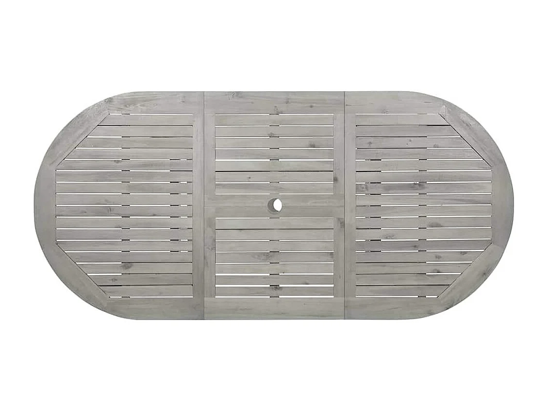 Tuintafel (120-170)x80x75 cm massief acaciahout