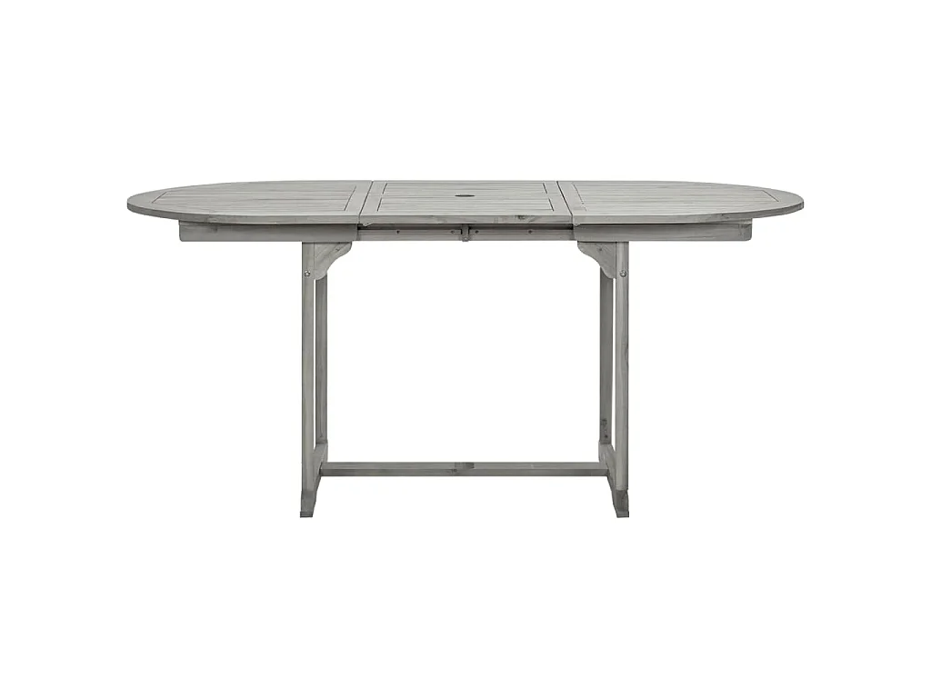 Tavolo da Pranzo per Esterni (120-170)x80x75 cm Massello Acacia