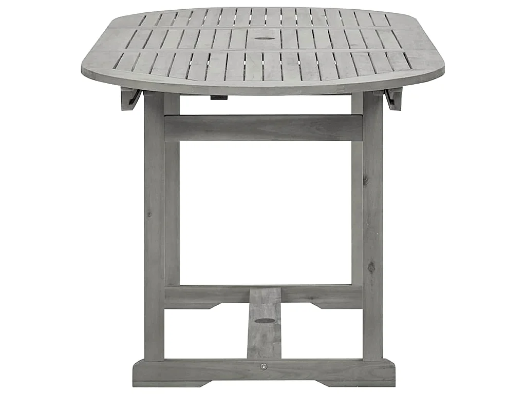 Table à dîner de jardin (120-170)x80x75 cm Bois d'acacia massif