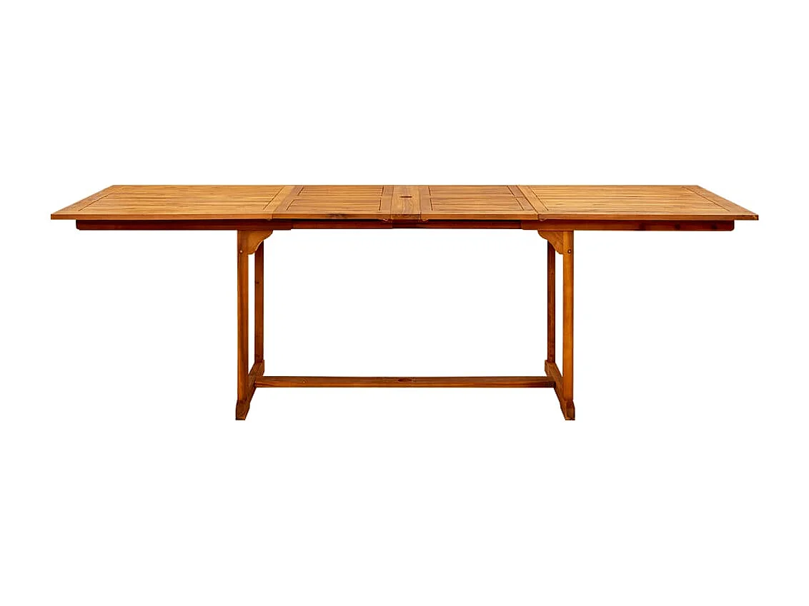 Table à dîner de jardin (160-240)x100x75cm Bois d'acacia massif