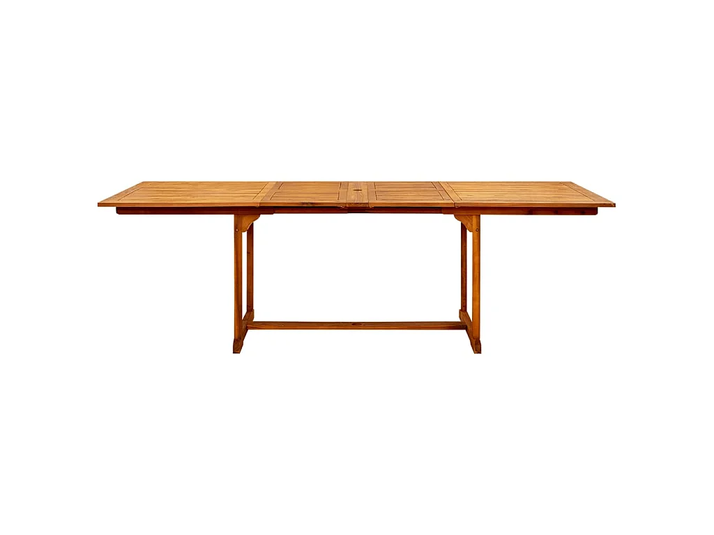 Tavolo da Pranzo per Esterni (160-240)x100x75cm Massello Acacia
