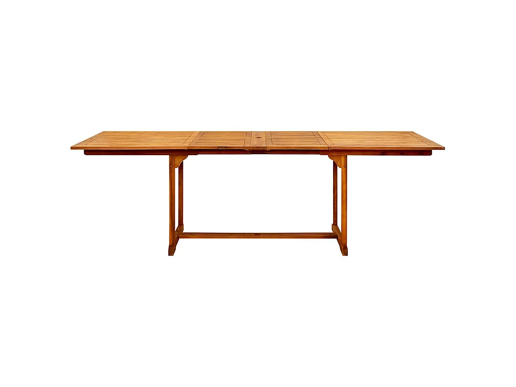 Tavolo da Pranzo per Esterni (160-240)x100x75cm Massello Acacia
