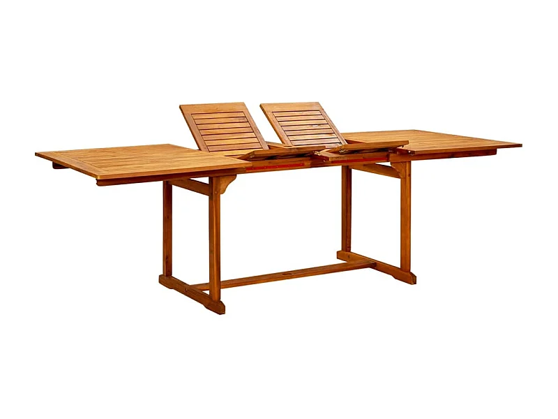 Tuintafel (160-240)x100x75 cm massief acaciahout