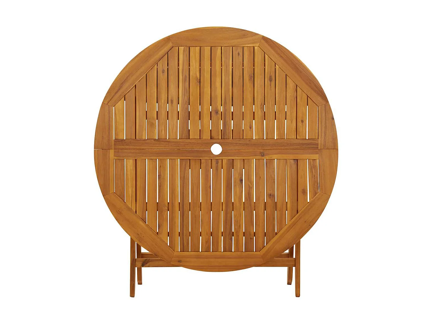 Klappbarer Gartentisch 110 cm Massivholz Akazie