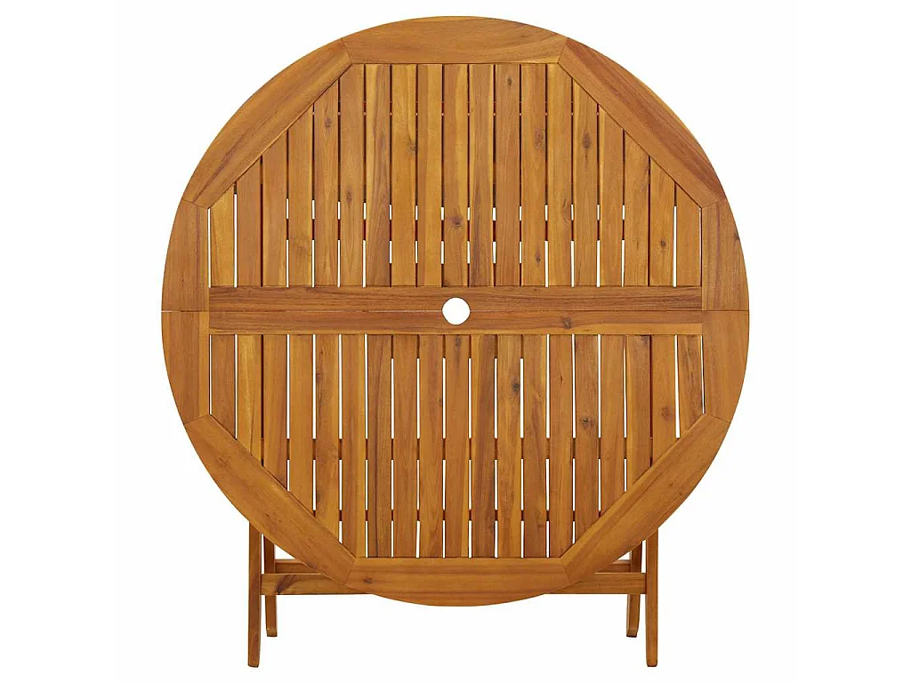 Table pliable de jardin 110 cm Bois d'acacia massif