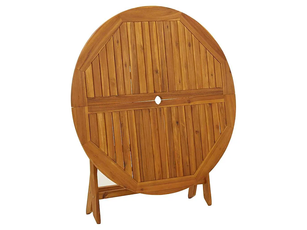 Table pliable de jardin 110 cm Bois d'acacia massif
