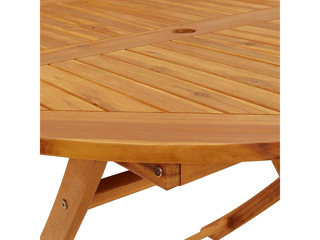 Table pliable de jardin 110 cm Bois d'acacia massif