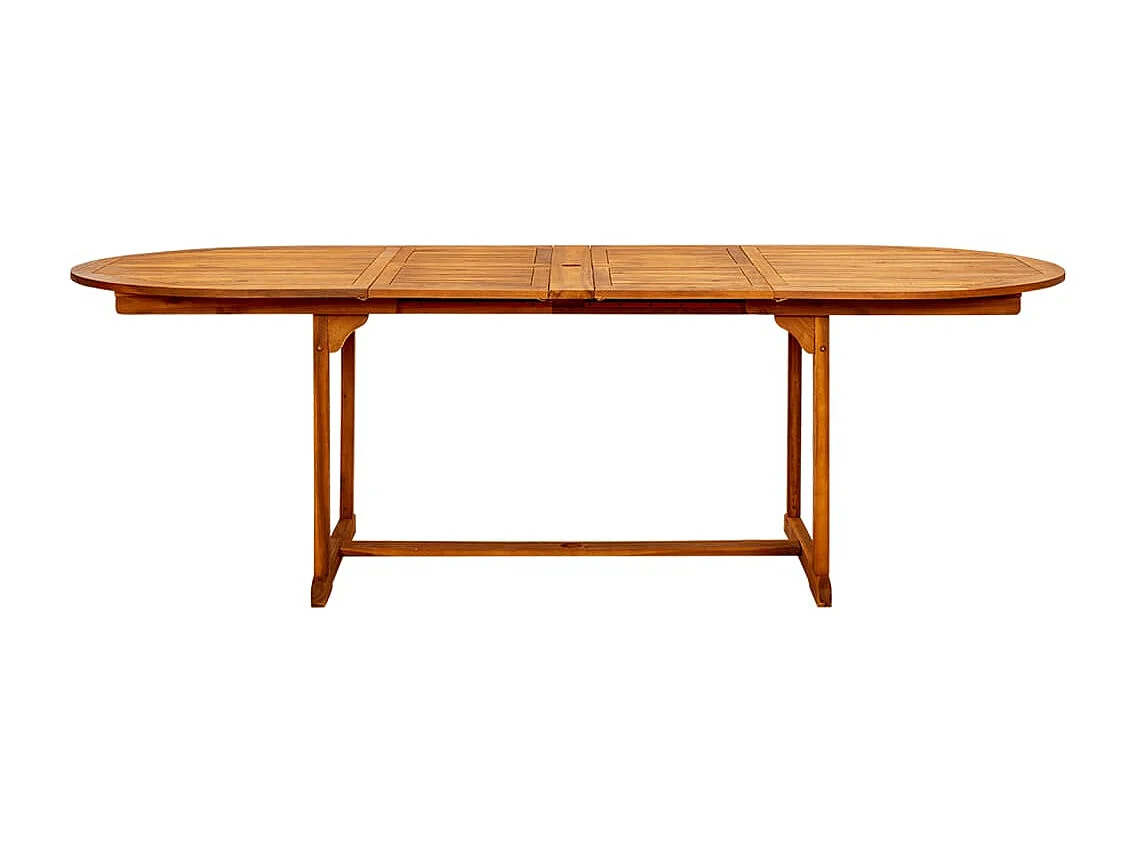 Garten-Esstisch (160-240)x100x75 cm Massivholz Akazie