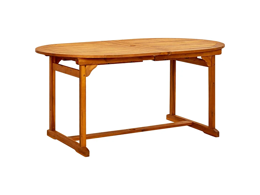 Table à dîner de jardin (160-240)x100x75cm Bois d'acacia massif