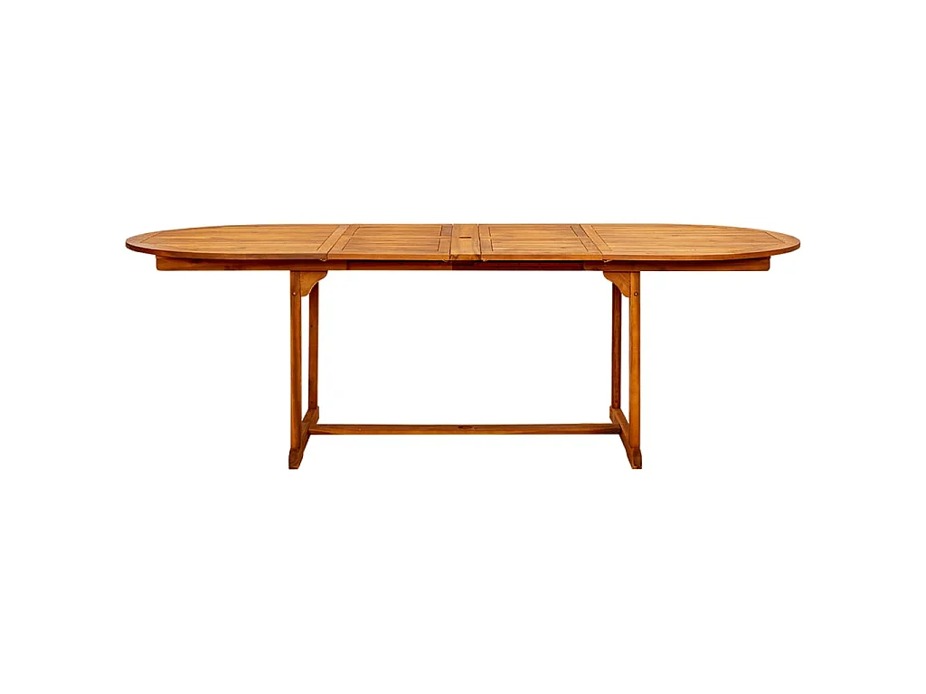 Table à dîner de jardin (160-240)x100x75cm Bois d'acacia massif